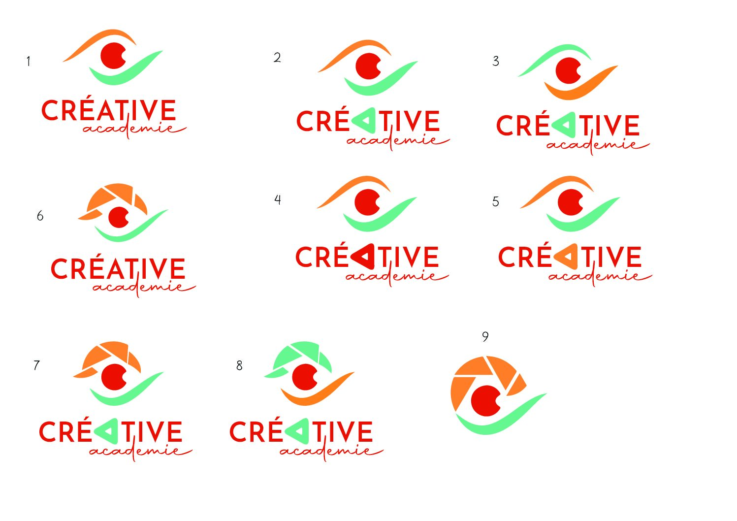 retouche LOGO CREATIVE ACADEMIE